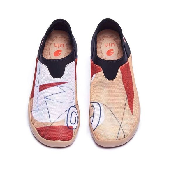UIN Men's Slip Ons Canvas Lightweight Sneakers Loafers (PUZZLE VERONA) No box 13 - Picture 1 of 9